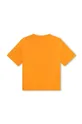 Dječja pamučna majica kratkih rukava HUGO narančasta