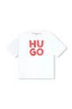 Дитяча бавовняна футболка HUGO білий