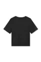 Otroška bombažna kratka majica HUGO črna