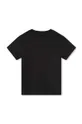 Otroška bombažna kratka majica HUGO črna