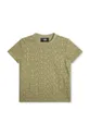 zelena Otroška bombažna kratka majica Karl Lagerfeld Fantovski