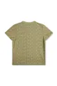 Detské bavlnené tričko Karl Lagerfeld zelená
