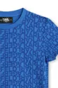 modrá Detské bavlnené tričko Karl Lagerfeld