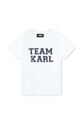 Karl Lagerfeld tricou de bumbac pentru copii print alb Z30049.162.174