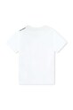 Karl Lagerfeld tricou de bumbac pentru copii Z30049.162.174 alb SS24