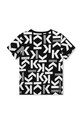 Chłopiec Karl Lagerfeld t-shirt bawełniany dziecięcy Z30053.114.150 czarny