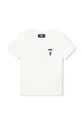 белый Детская хлопковая футболка Karl Lagerfeld Для мальчиков
