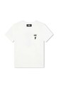 Karl Lagerfeld t-shirt bawełniany dziecięcy nadruk biały Z30054.114.150