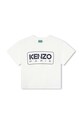 Detské bavlnené tričko Kenzo Kids bavlna biela K60340.