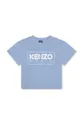 modra Otroška bombažna kratka majica Kenzo Kids Fantovski
