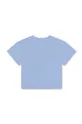Детская хлопковая футболка Kenzo Kids голубой