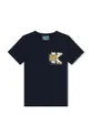 modrá Detské bavlnené tričko Kenzo Kids Chlapčenský