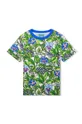 tirkizna Dječja pamučna majica kratkih rukava Kenzo Kids Za dječake