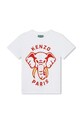 Dětské bavlněné tričko Kenzo Kids kulatý bílá K60357.