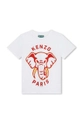 белый Детская хлопковая футболка Kenzo Kids Для мальчиков