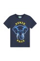 Kenzo Kids gyerek pamut póló pamut kék K60357.