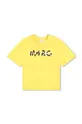 Παιδικό βαμβακερό μπλουζάκι Marc Jacobs χρυσαφί