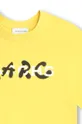 zlatá Detské bavlnené tričko Marc Jacobs