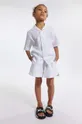 bijela Dječja pamučna košulja Marc Jacobs Za dječake
