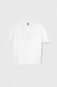 Dětské bavlněné tričko Tommy Hilfiger KB0KB08575.74.122.PPYH bílá SS24