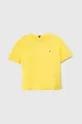 жёлтый Детская хлопковая футболка Tommy Hilfiger Для мальчиков
