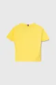 Детская хлопковая футболка Tommy Hilfiger жёлтый
