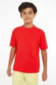 κόκκινο Παιδικό βαμβακερό μπλουζάκι Tommy Hilfiger Για αγόρια