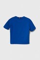 Tommy Hilfiger t-shirt bawełniany dziecięcy KB0KB08575.74.122.PPYH niebieski SS24