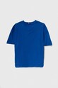 Tommy Hilfiger tricou de bumbac pentru copii KB0KB08575.128.176.PPYH albastru SS24