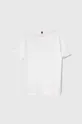 Otroška bombažna kratka majica Tommy Hilfiger bela