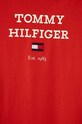 Chłopiec Tommy Hilfiger t-shirt bawełniany dziecięcy KB0KB08671.128.176.PPYH czerwony