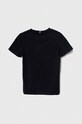 Dětské bavlněné tričko Tommy Hilfiger KB0KB08671.128.176.PPYH námořnická modř SS24