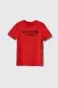 crvena Dječja pamučna majica kratkih rukava Tommy Hilfiger Za dječake