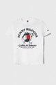 Tommy Hilfiger t-shirt bawełniany dziecięcy nadruk biały KB0KB08929.128.176.PPYH