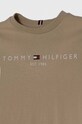Chłopiec Tommy Hilfiger t-shirt bawełniany dziecięcy KS0KS00397.128.176.PPYH beżowy