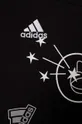 Dječja pamučna majica kratkih rukava adidas crna