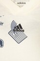 Chłopiec adidas t-shirt bawełniany dziecięcy IS3760 żółty