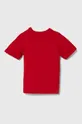 Dječja pamučna majica kratkih rukava adidas crvena
