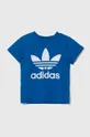 blu adidas Originals t-shirt in cotone per bambini TREFOIL TEE Ragazzi