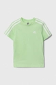 zielony adidas t-shirt bawełniany dziecięcy Chłopięcy