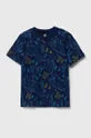 granatowy adidas t-shirt bawełniany dziecięcy x Star Wars Chłopięcy