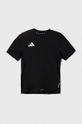 czarny adidas t-shirt dziecięcy Chłopięcy