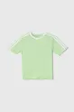 zelená Detské bavlnené tričko adidas Chlapčenský