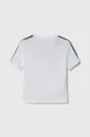 Otroška bombažna kratka majica adidas bela