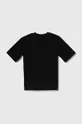 Detské bavlnené tričko adidas čierna