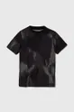 чёрный Детская хлопковая футболка adidas Для мальчиков