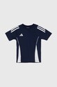 Детская хлопковая футболка adidas Performance TIRO24 SWTEEY хлопок тёмно-синий IR9357