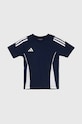 Дитяча бавовняна футболка adidas Performance TIRO24 SWTEEY бавовна темно-синій IR9357
