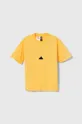 rumena Otroška kratka majica adidas Fantovski