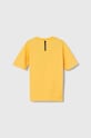 adidas t-shirt dziecięcy IS3398 żółty SS24